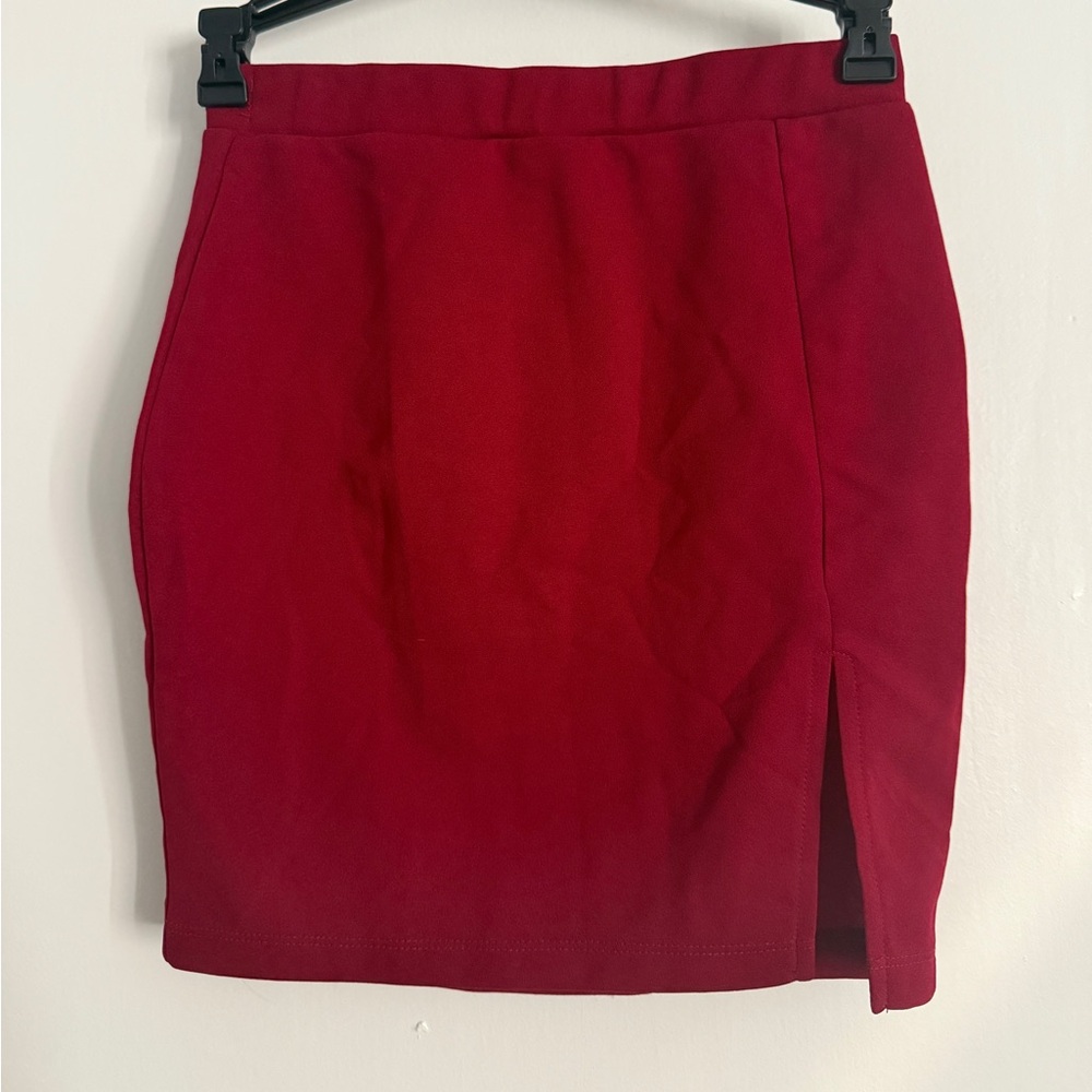 Elegant Red Women's Skirt